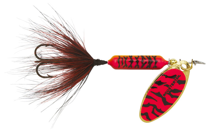 Worden's Rooster Tail Flo Red Black 'Tiger'