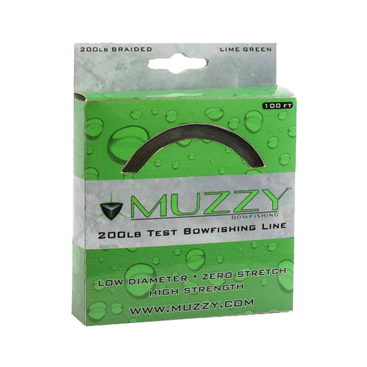 Muzzy Lime Green Braided Bowfishing Line 100 Feet