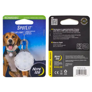Nite Ize SpotLit® Rechargeable Collar Light (White)