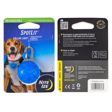 Nite Ize SpotLit® Rechargeable Collar Light (Blue)