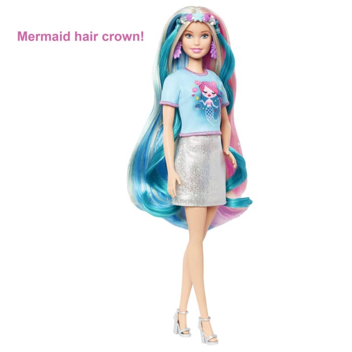 Load image into Gallery viewer, Barbie Fantasy Hair Fashion Doll - Colorful Blonde
