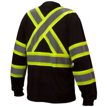 Pyramex RCLTS3111 Type O Class 1 X-Back Two-Tone Long Sleeve Safety Shirt Size 4XL