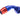 Redhorse 1090-10-1 -10AN 90 Degree Red/Blue Hose End