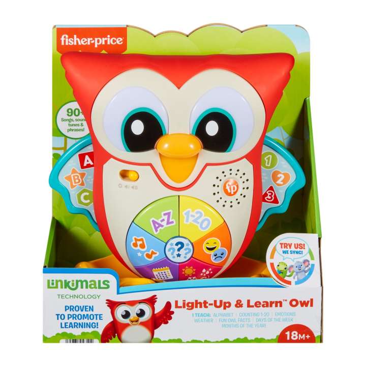 Load image into Gallery viewer, Fisher-Price Linkimals Light-Up &amp; Learn Owl
