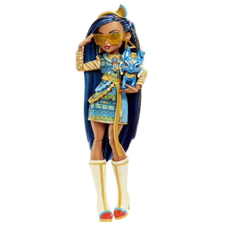 Load image into Gallery viewer, Monster High Cleo De Nile Doll With Pet And Accessories
