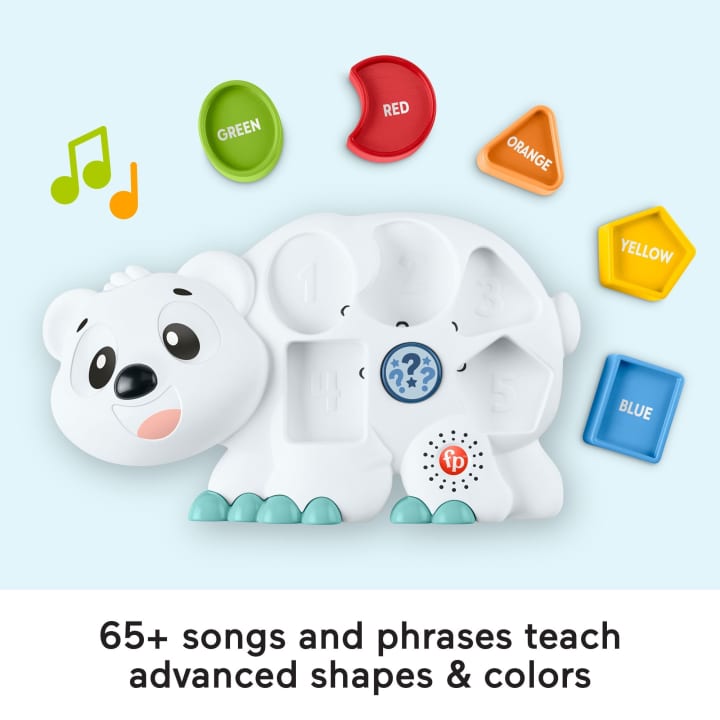 Load image into Gallery viewer, Fisher-Price Linkimals Puzzlin’ Shapes Polar Bear
