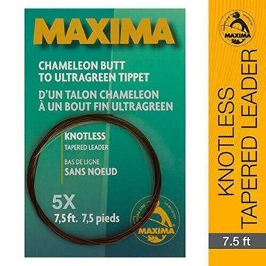 Maxima Knotless Tapered Leader 5X 7.5"