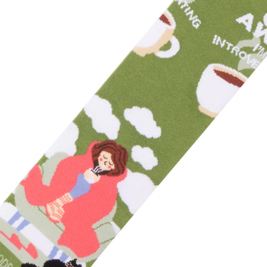 Odd Sox Go Away I'm Introverting Women's Crew Socks Size M