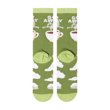 Odd Sox Go Away I'm Introverting Women's Crew Socks Size M