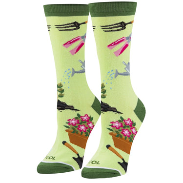 Odd Sox Gardening Women's Crew Socks Size M
