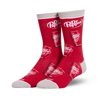 Odd Sox Dr Pepper Cans Crew Socks Size L