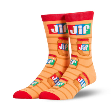 Odd Sox Jif Jars Crew Socks Size M