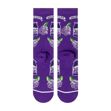 Odd Sox Smucker's Grape Jelly Crew Socks Size L