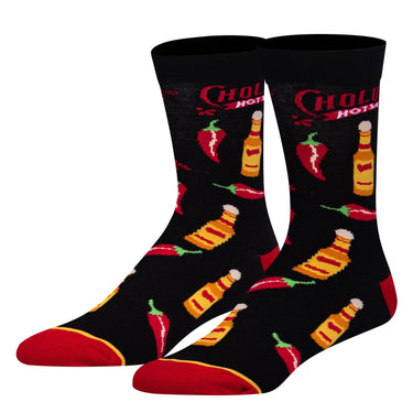 Odd Sox Cholula Nothing Too Spicy Men's Crew Socks Size L