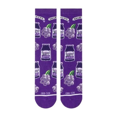 Odd Sox Smucker's Grape Jelly Crew Socks Size L