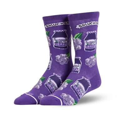 Odd Sox Smucker's Grape Jelly Crew Socks Size L
