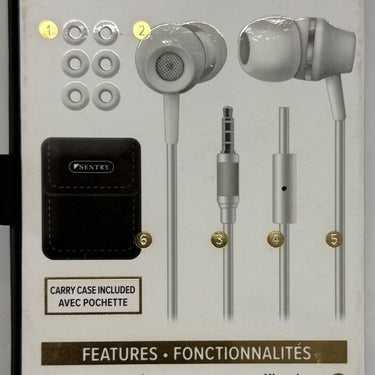 Sentry "TALKBUDS" Earbuds W/microphone & Case