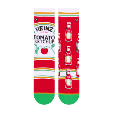 Odd Sox Heinz Ketchup Split Men's Crew Socks Size L