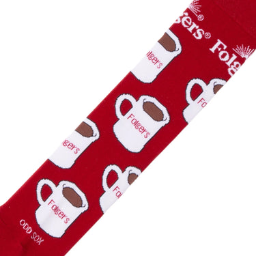 Odd Sox Folgers Mugs Crew Socks Size M