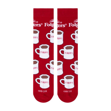 Odd Sox Folgers Mugs Crew Socks Size M