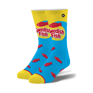 Odd Sox Swedish Fish Men's Crew Socks Size L