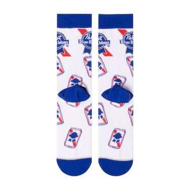 Odd Sox Pabst Blue Ribbon Cans Crew Socks Size L