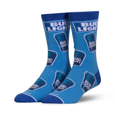 Odd Sox Bud Light Cans Crew Socks Size L