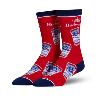 Odd Sox Budweiser Cans Crew Socks Size L