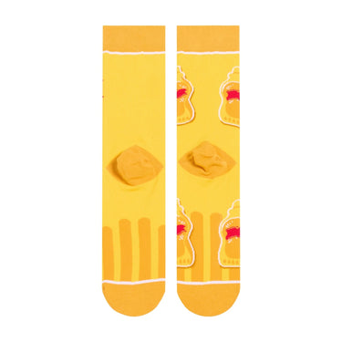 Odd Sox French's Mustard Split Men's Crew Socks Size L