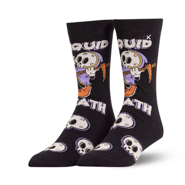 Odd Sox Liquid Death Vintage Cartoon Men's Crew Socks Size L