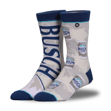 Odd Sox Busch Light Split Men's Crew Socks Size L