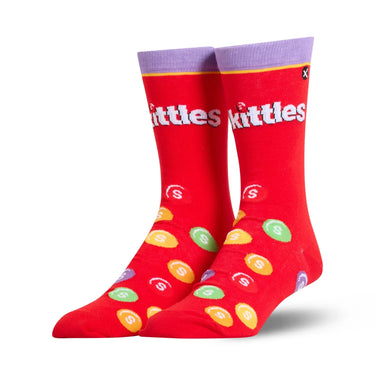 Odd Sox Skittles Pile Men's Crew Socks Size L