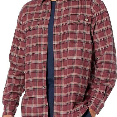 Dickies FLEX Long Sleeve Flannel Shirt (Washed Tartan) Size S
