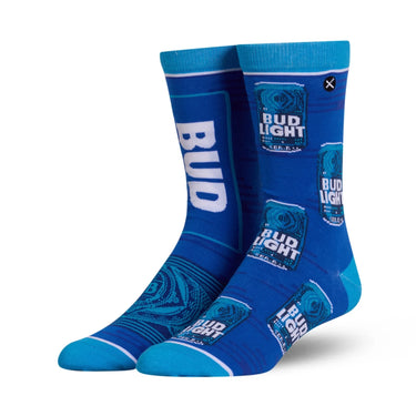 Odd Sox Bud Light Split Men's Crew Socks Size L