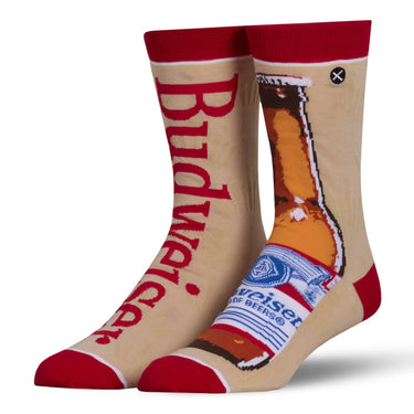 Odd Six Budweiser Split Men's Crew Socks Size L