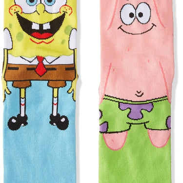 Odd Sox SpongeBob & Patrick Knit Men's Crew Socks Size L