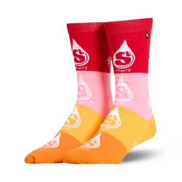 Odd Sox Starburst Chews Men's Crew Socks Size L
