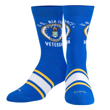 Odd Sox US Air Force Veteran Men's Crew Socks Size L