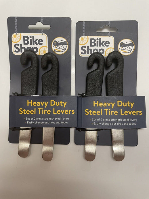 Bike Shop Heavy Duty Steel Tire Levers, 2 Piece set. (1 pack)
