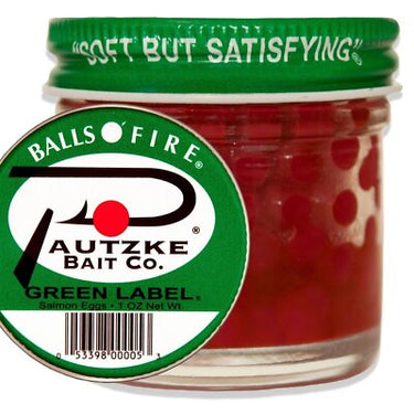 Pautzke Balls o' Fire Salmon Eggs Green 1oz