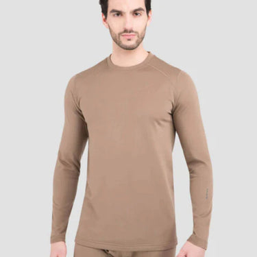 Terramar Men's 4.0 Military Fleece Heritage Crew (Brown) Size XL
