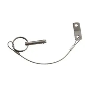 Sea Dog Canvas Top Fittings - 1/4" Straight Release Pin with Lanyard