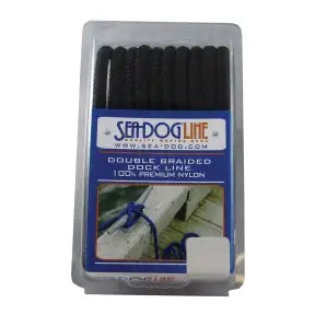 Sea-Dog Double Braid Dock Line - 3/8" x 20 ft. (Black)
