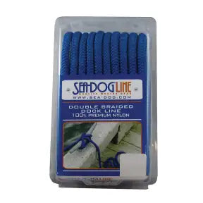 Sea-Dog Double Braid Dock Line - 3/8" x 20 ft. (Blue)