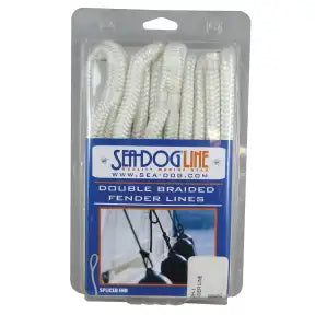 Sea-Dog 3/8" 6' Double Braid Fender Lines (White)