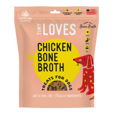 Farmland Traditions Tiny Loves Chicken w/Bone Broth Dog Treats