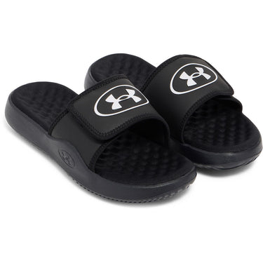 Under Armour Ignite Pro 8 Women's Slides (Blac/White) Size 8