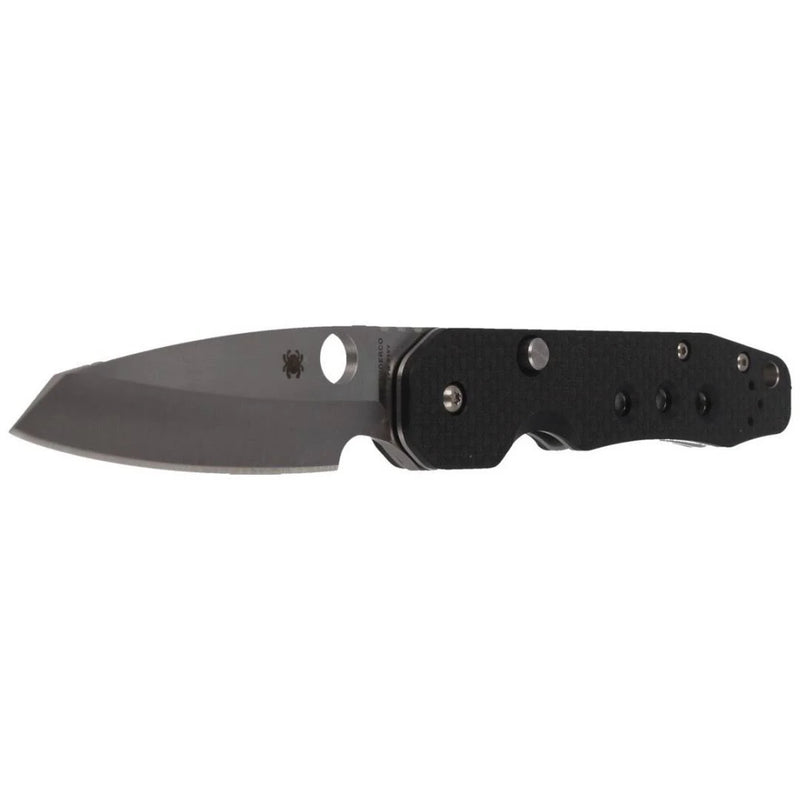 Load image into Gallery viewer, Spyderco Kevin Smock Folding Knife 3.45&quot; S30V Satin Plain Blade
