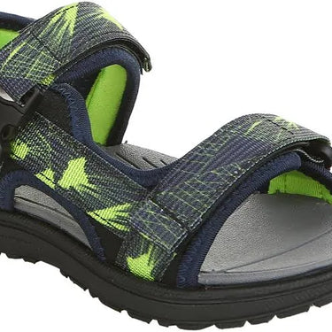 Northside Lakeside Kids Open Toe Sport Sandal (Black/Volt) Size 5