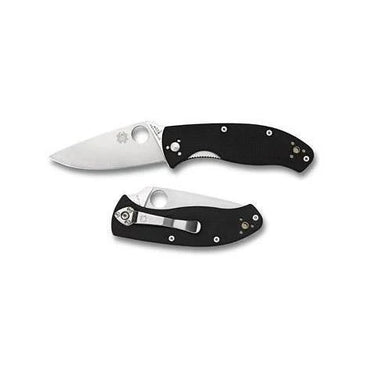 Spyderco Tenacious Folding Knife 3-3/8" Satin Plain Blade